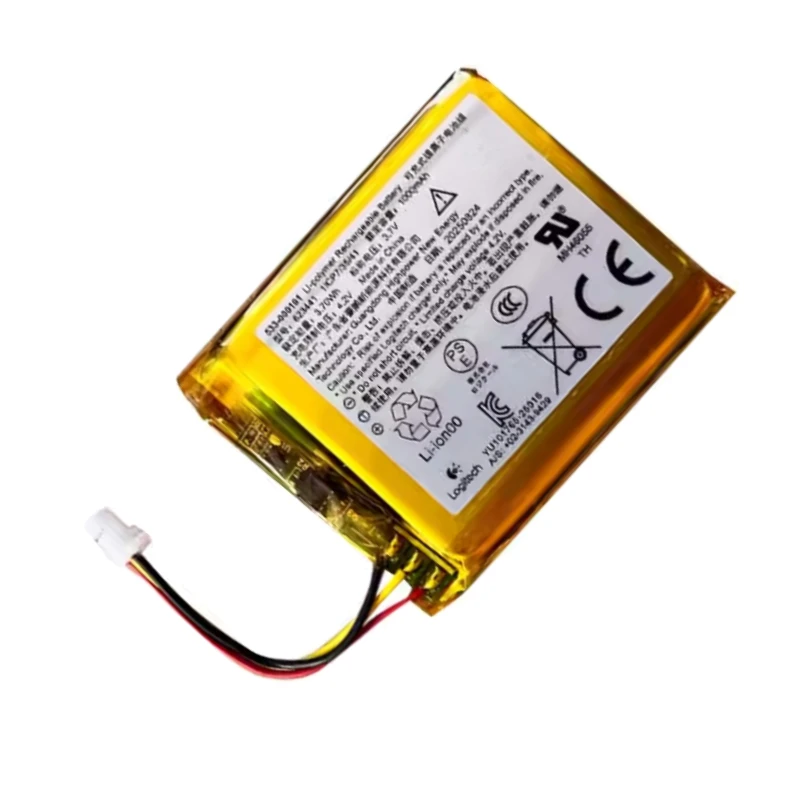 For Logitech Astro A50 2019 Wireless Headset Battery New 533-000191 3.7V 1000mAh High Quality Battery