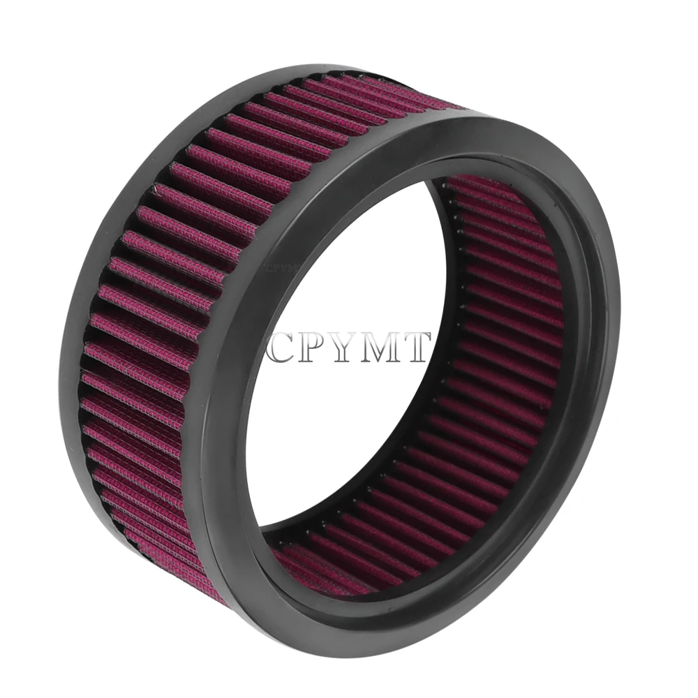 

Motorcycle High Flow Replace Air Filter 6" Round Intake Air Cleaner Fit for Harley Model