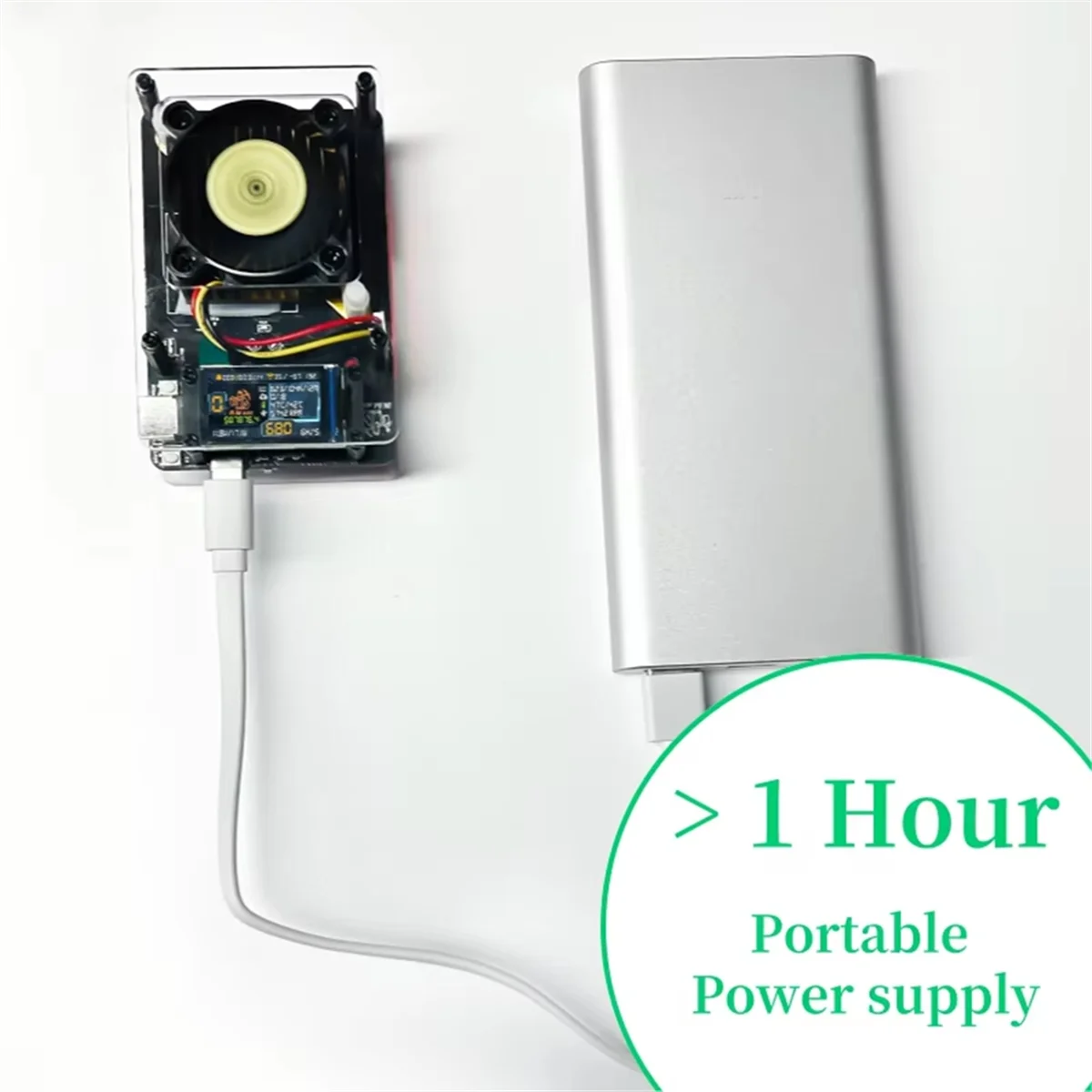 

NMAxe Bitcoin NM Miner BM1366 ASIC Chip Solo Bitaxe Ultra 500G Fully Colorful Open-Source Home Use Low Power US PlugJAS