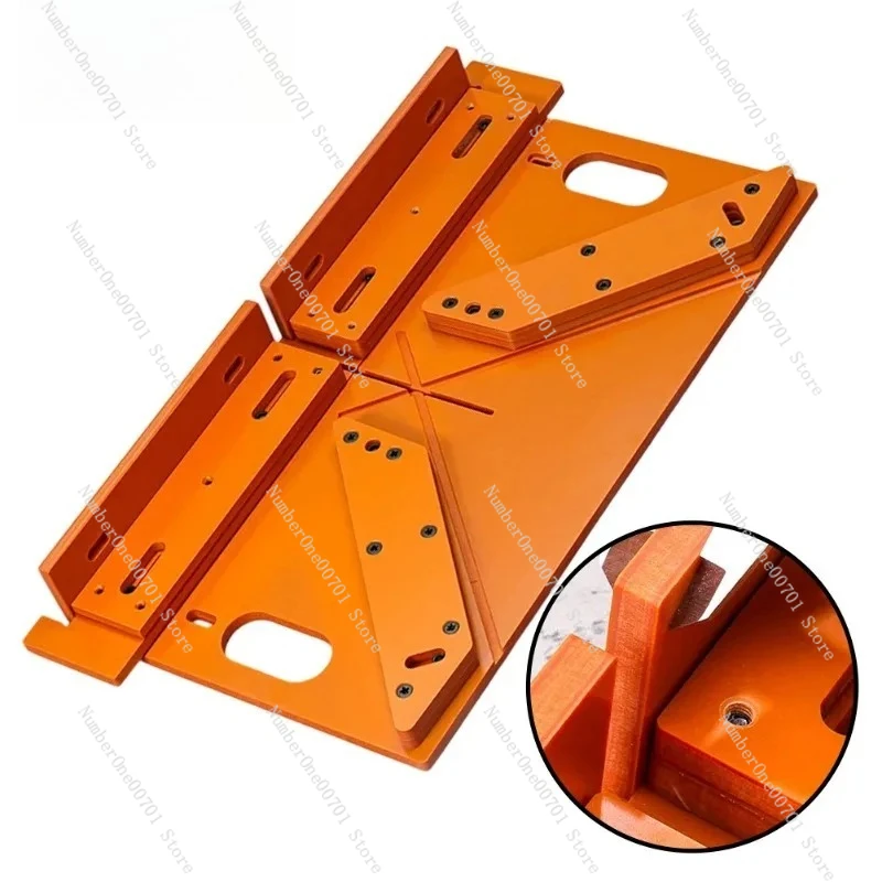 Suitable for Table Saw Bottom Plate Frame Decorative Thread Cutting Guide Tool 45/90 Degree Circular Saw Guide Rail