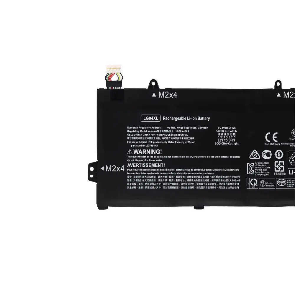 

LG04XL Laptop Battery For HP Pavilion 15-DK0015LA 15-CS1001LA 15-CS1002LA 15-CS1067TX CS1070TX L32654-005 HSTNN-IB8S 15.4V 68WH