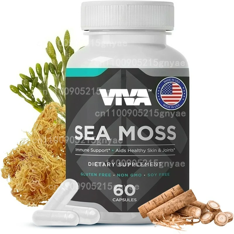 Organic Seaweed Supplements, Seaweed, Black Seed Oil Bladderwrack 、 Burdock, Turmeric VC D3 Elderberry