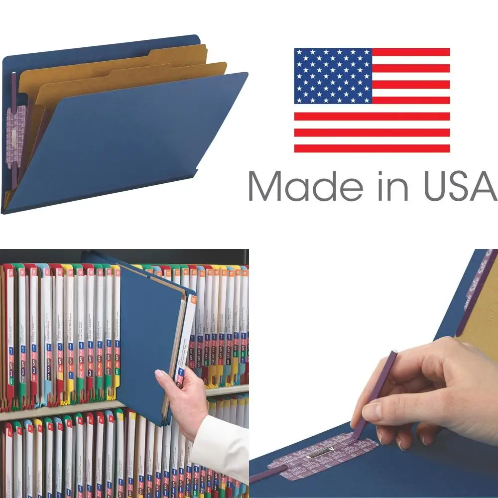 

Классификационная папка для файлов из переработанного давления Legal Size с креплениями SafeSHIELD, 2 разделителя и 2 расширяющимися карманами