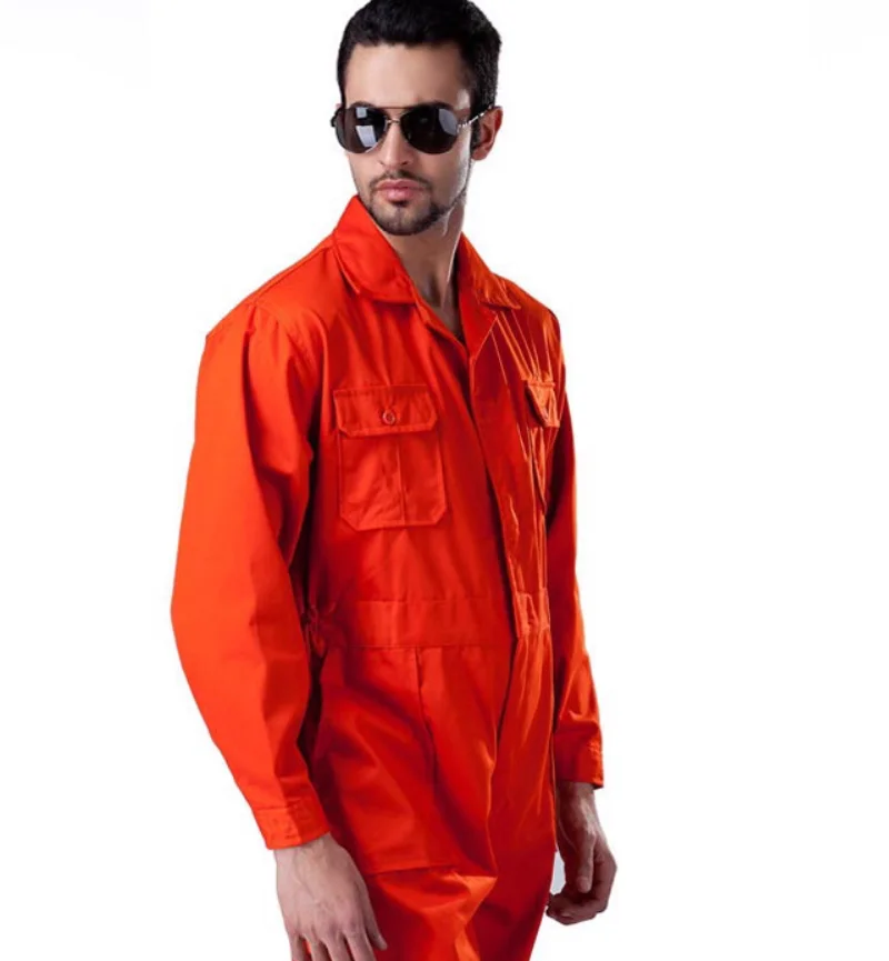 Spring and autumn long sleeved jumpsuit men's labor protection clothing
