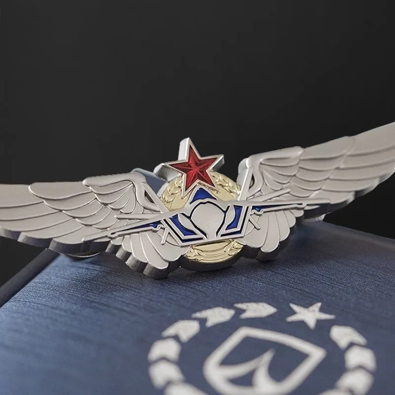 J-20 Aircraft Wings of Steel Badge Badge Niche Unique Design Advanced Sense Light Luxury Ins Fashion Versatile