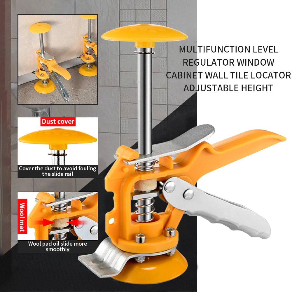 Multifunction Level Regulator Window Cabinet Wall Tile Locator Adjustable Height Tile Lifting Regulator Locator Home Hand Tool