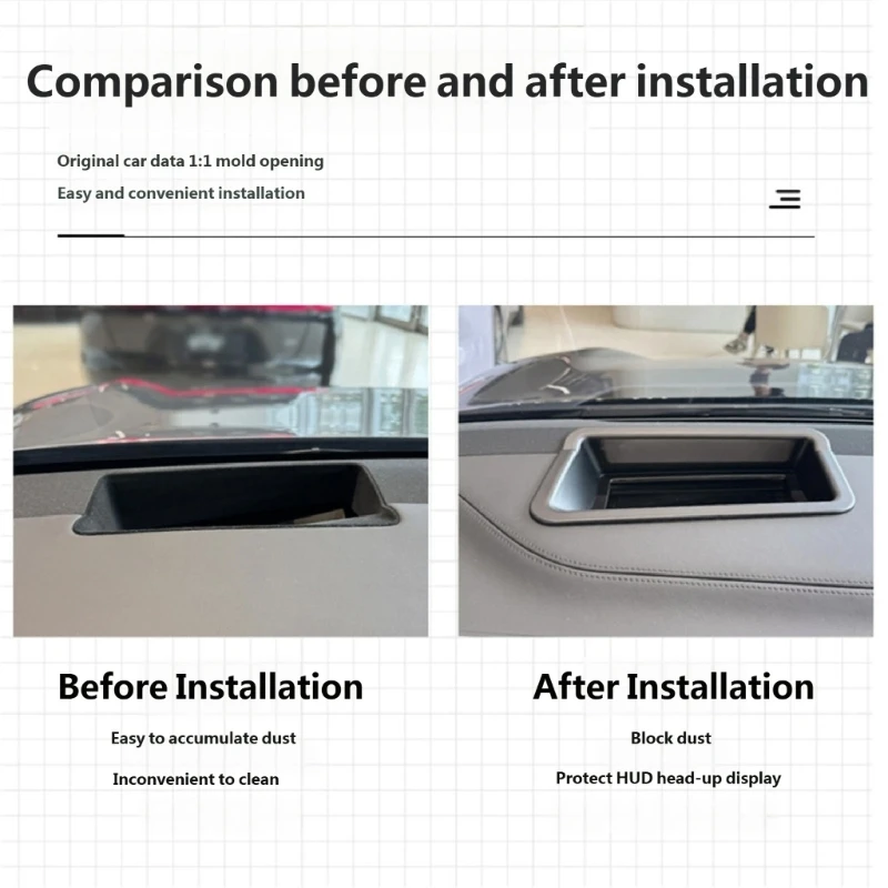 Y4UA Scratch Resistant ABS Cover For Selected Vehicle HUD Display Dustproof Protector