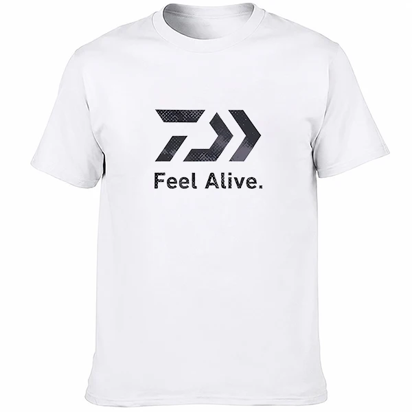 2026 New Sport Breathable T-Shirt, Outdoor Fishing Style Letter Arrow Print Casual Cotton Tee, Luxury Short Sleeve image 2