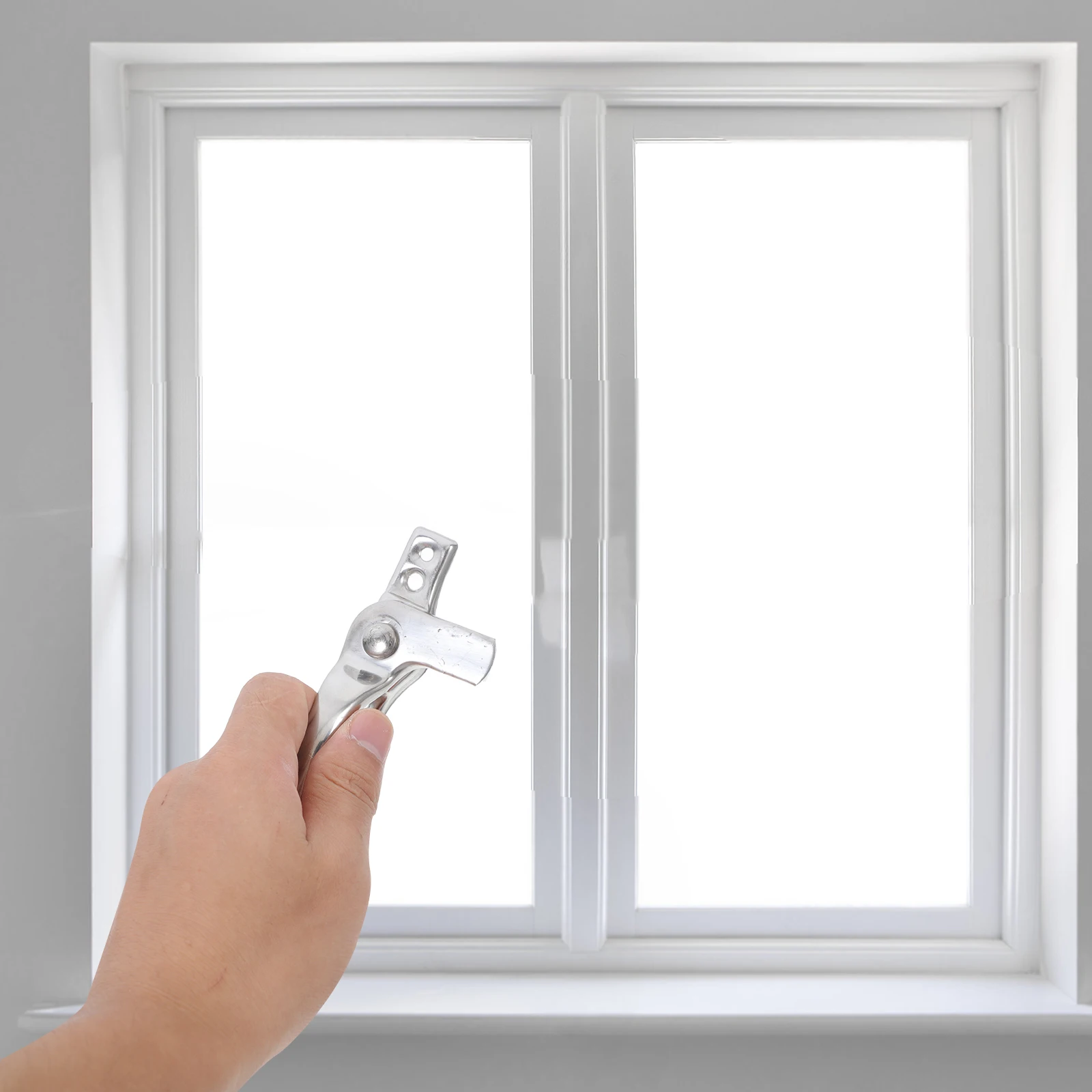 

Outward Opening Window Lock 6-8mm Left Sash Stainless Steel Security Child Safety Horizontal Sliding Storm Door Latch
