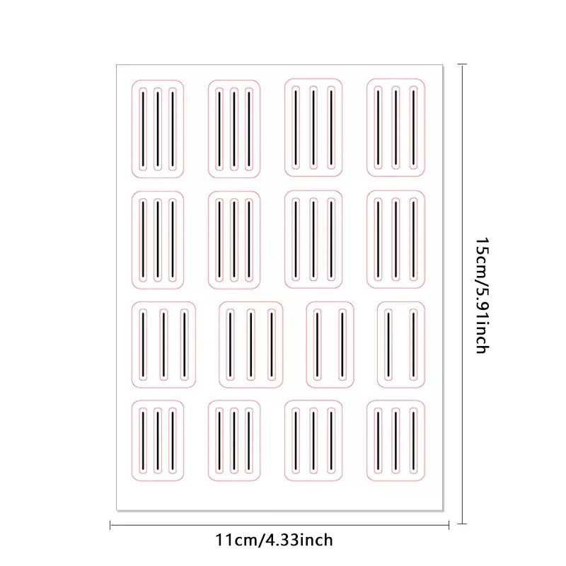 1 시트 투명 프렌치 매니큐어 가이드 스티커 강력한 접착 네일 아트 데칼 프렌치 매니큐어 DIY 스텐실 3D 스타일링 도구
