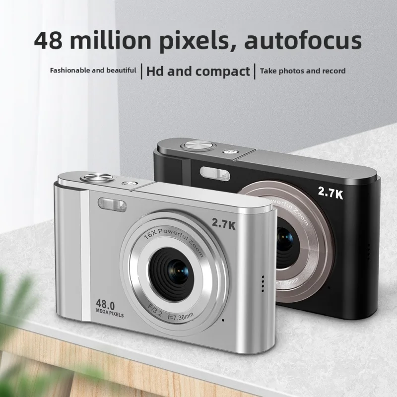 

4K UHD Digital Camera Mini Portable Selfie Vlogging Camera for Kids Students Home Use Compact Travel Camera