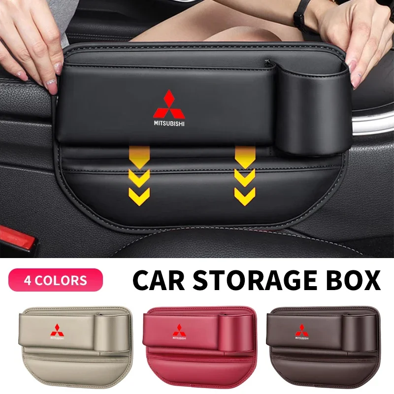 Multifunction Car Seat Gap Leak-proof Storage Bag for MITSUBISHI Ralliart Lancer Competition Outlander ASX EX LANCER Accessories