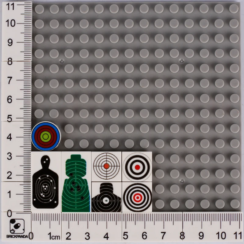 MOC Military City Street View Zombie Figures Printed Tile Building Blocks Fire Warning Sign Ammunition Box Parts Bricks Kids Toy