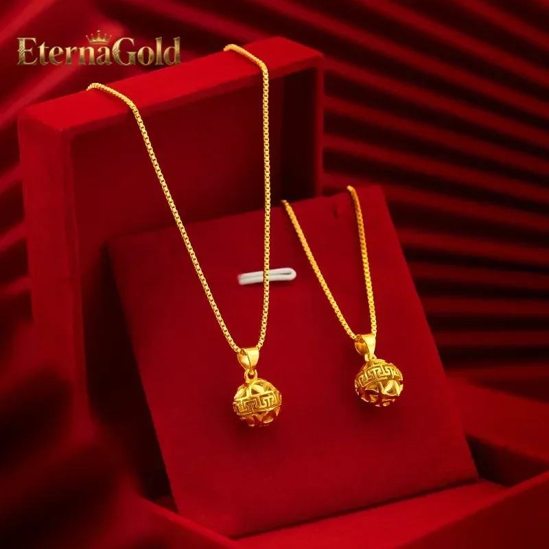 

EternaGold Fashion - Forward 9999 Real 24K Yellow Gold Small Hydrangea Pendant