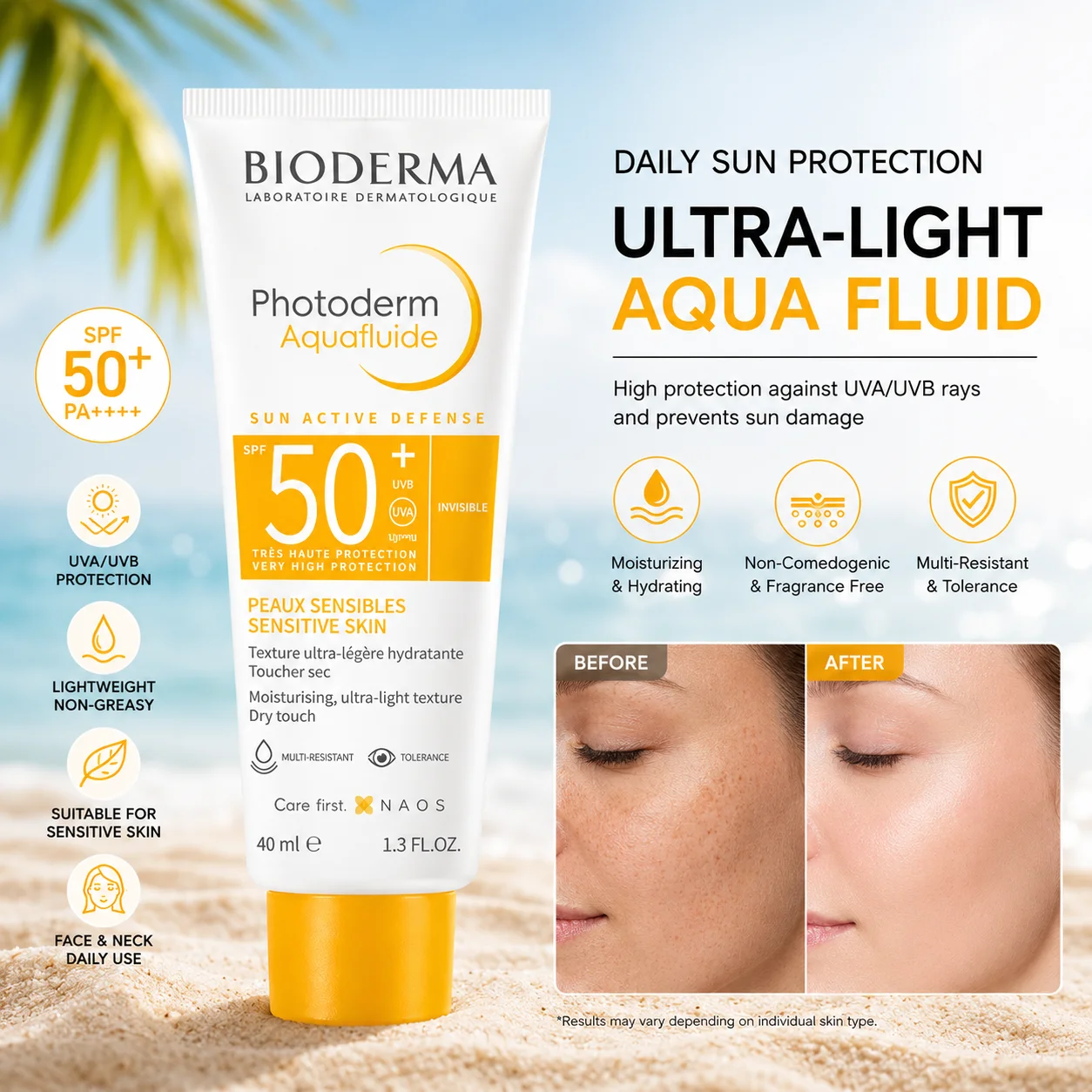 Lightweight Breathable Face Sunscreen Tinted Tone Up Moisturizing Invisible Pore Blurring Sheer Sun Protection Lotion