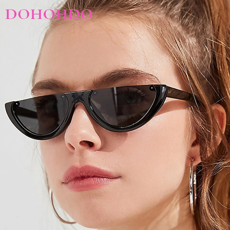 

2025 Fashion Classic Y2k Sunglasses Women Vintage Cat Eye Half frame Punk Men Shades Eyewear Travel Party Retr Eyeglasses UV400