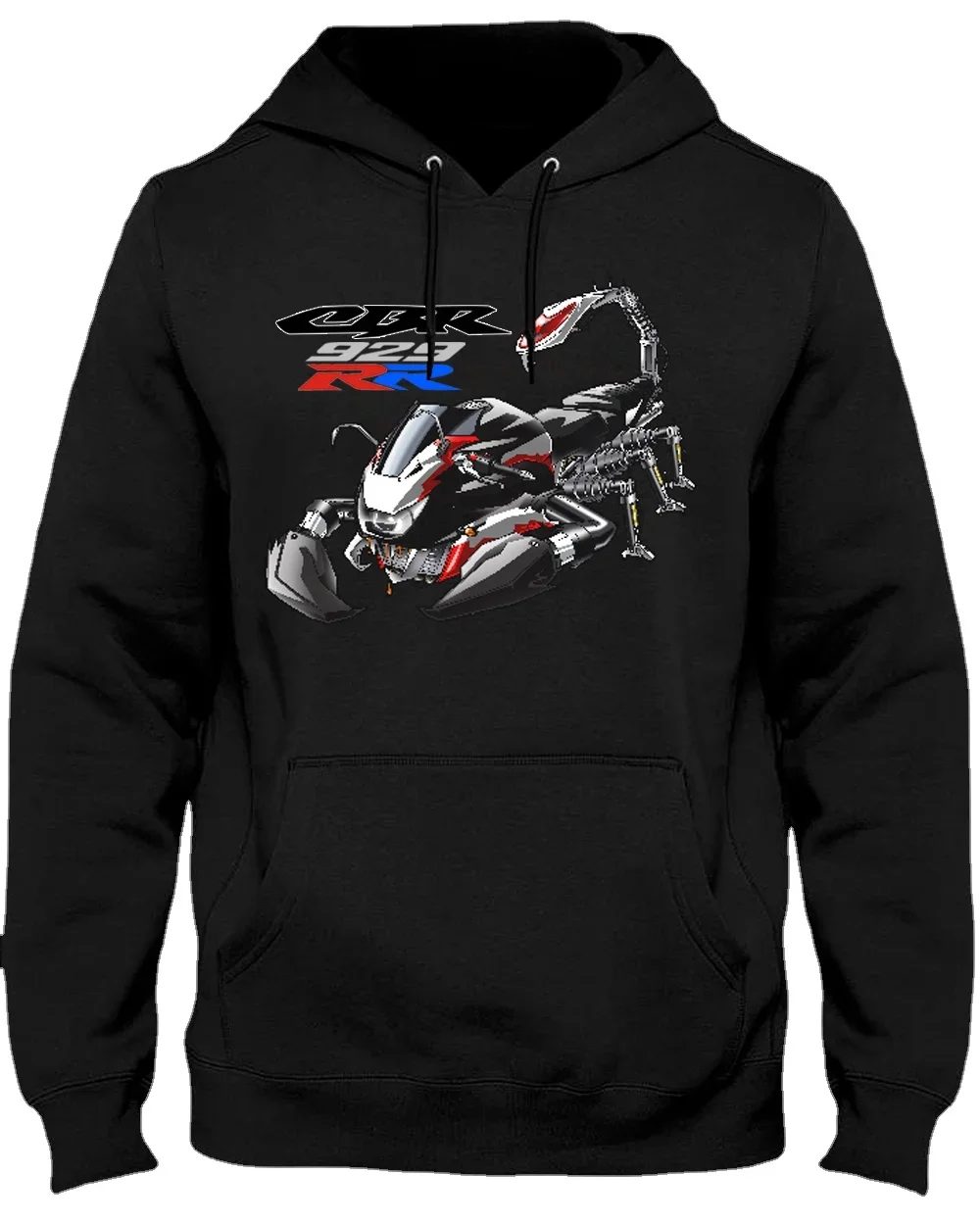 Classic Japanese Motorcycle CBR 929RR Scorpion Inspiration Pullover Hoodie 100% Cotton Casual Mens Sweatshirt Rider Streetwear