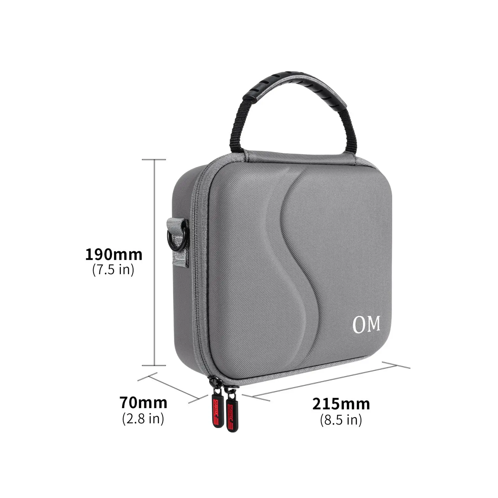 STARTRC OM7 / OM7P Waterproof Storage Bag For DJI Osmo Mobile 7 / 7P Handheld Gimbal, PU Shockproof Handbag with Shoulder Strap