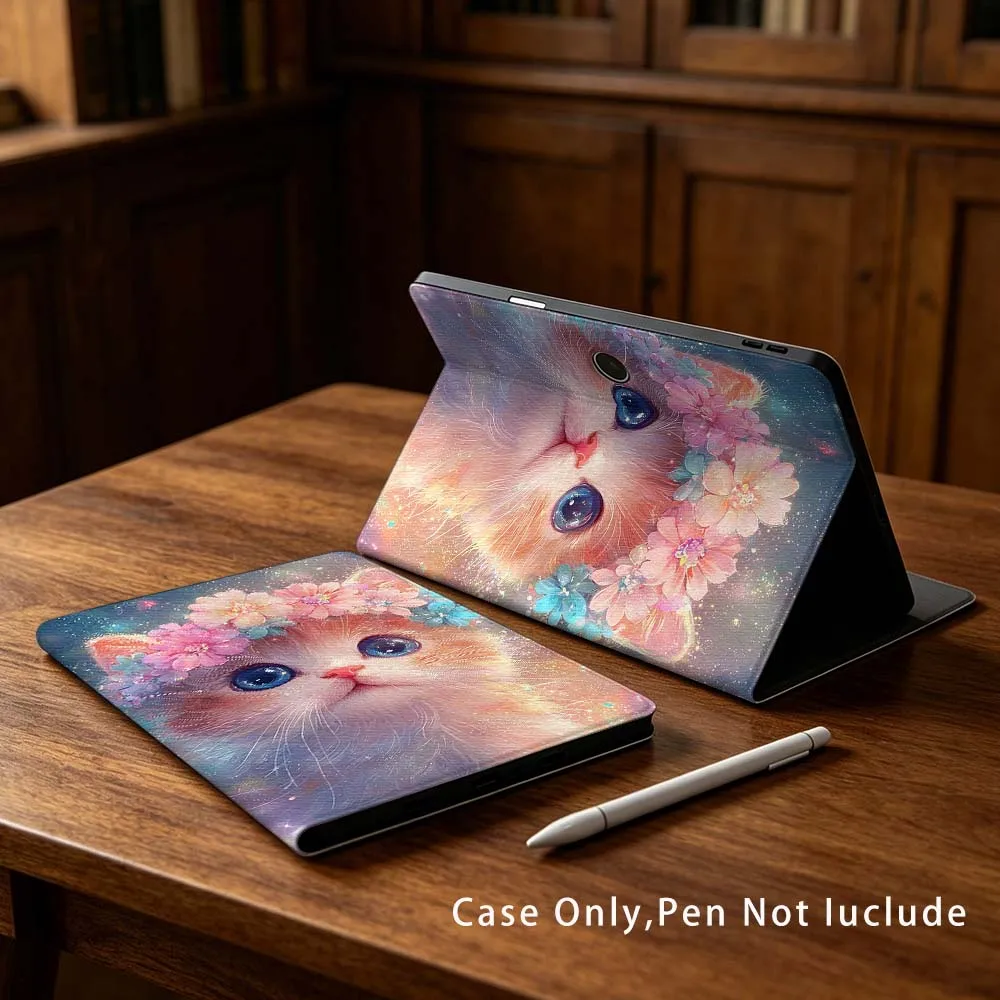 Creative Cute Cat Pattern For OPPO VIVO IQOO OnePlus Realme Pad 3 Pro 13 12.1 11.4 11 inch Pen Tray Tablet Case Soft