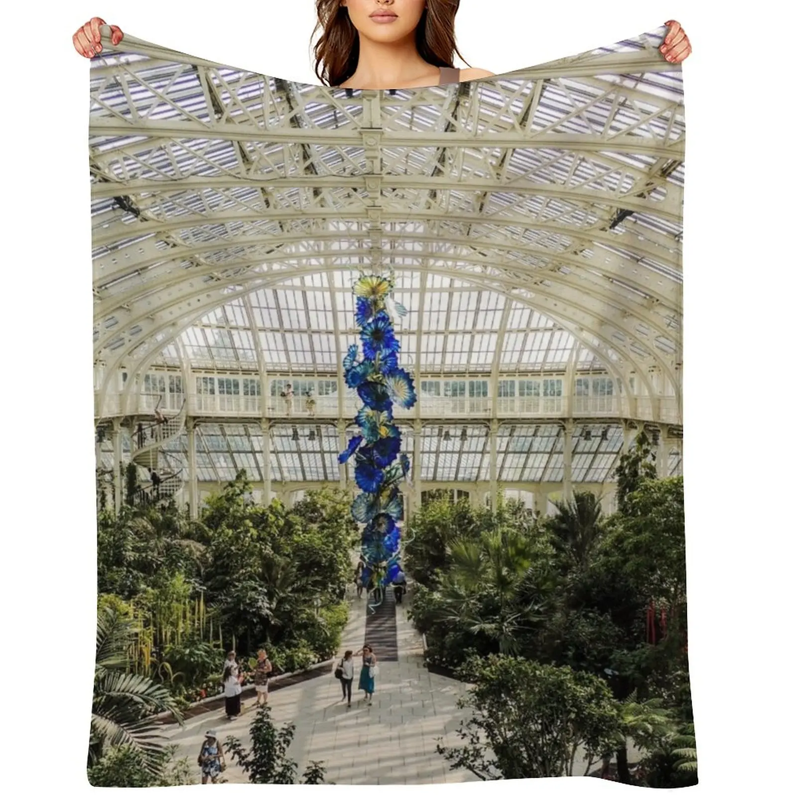 

Temperate House, Kew Gardens. Chihuly Throw Blanket Flannels Blankets Sofas Of Decoration Soft Beds Sleeping Bag Blankets