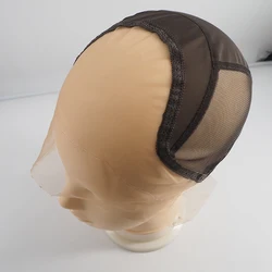 13X4 Frontal Lace Wig Caps For Making Frontal Lace Wigs Dark Brown Lace Base Wig Caps