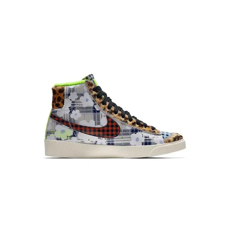 Nike Blazer Mid Gel Wid Print - Flower Flannel Sneakers shoes CJ4239-981 With Original Box