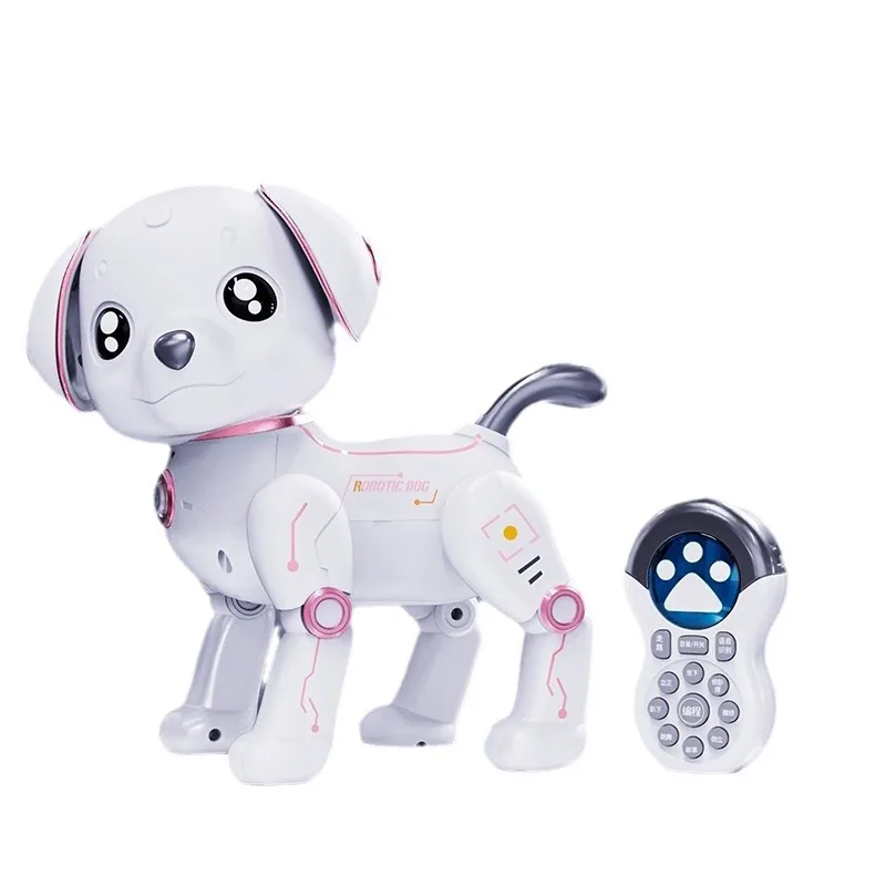 Voice-Controlled Intelligent Robot Dog Remote Control Toy Children\'s Voice Electric Dog Programming Stunt Dog Boy 2023 New