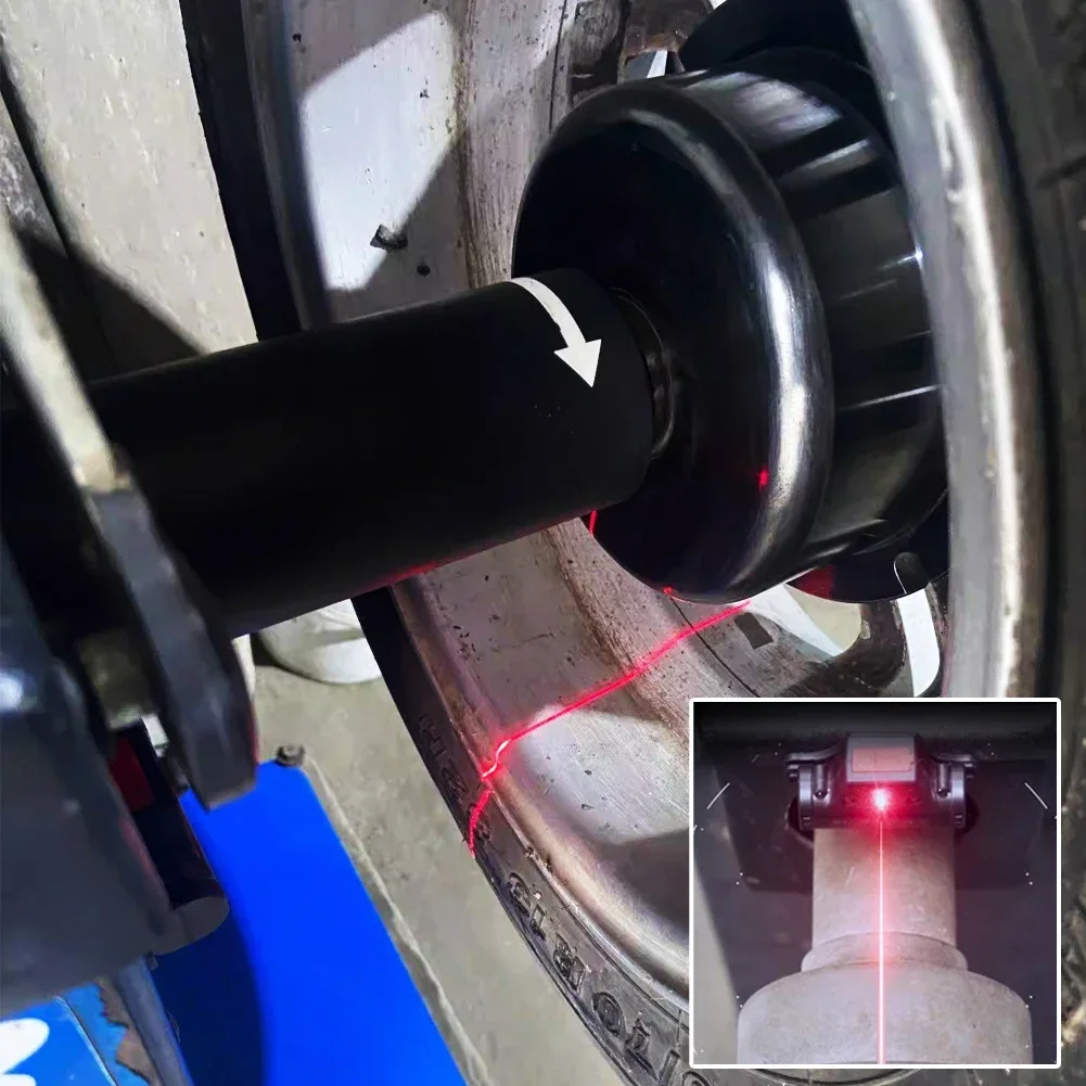 Car wheel balancer laser positioning infrared spot to find lead block tire balance laser light USB charging port 2 LED lights