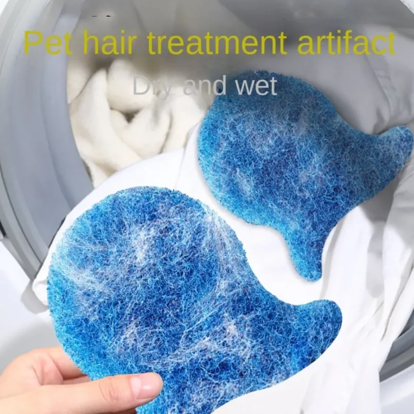 

Laundry Sponge Pet Hair Remover Reusable Blue Washer Lint Catcher Hair Removal Filter Hair Remover Tool