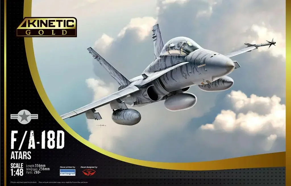 

KINETIC K48033 МОДЕЛЬ 1/48 НАБОР F/A-18D ATARS Современный американский истребитель F/A-18D 2019, НОВЫЙ