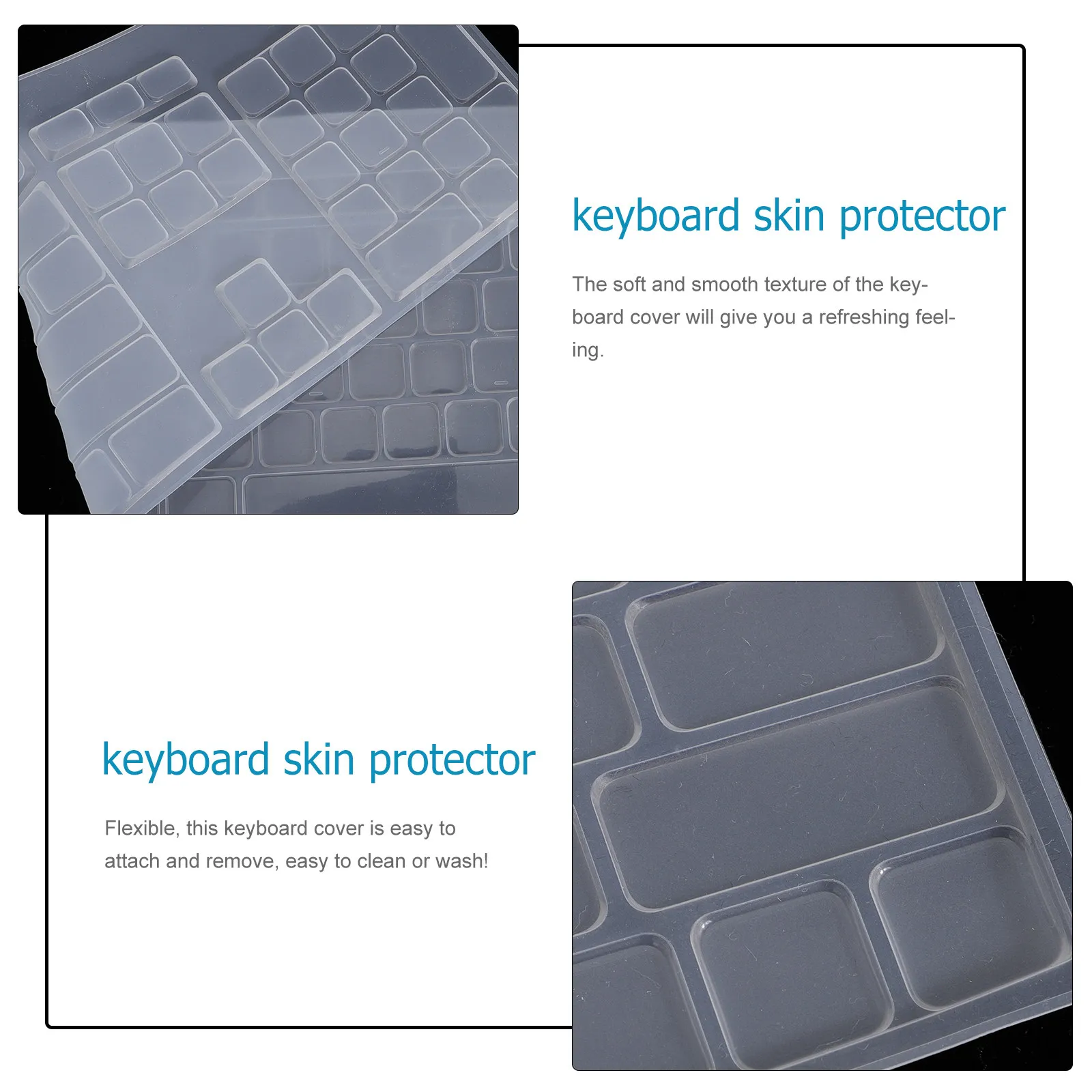 Mk850 Compatible Silicone Keyboard Protective Skin Ultra-Thin Washable Reusable Strong Adhesion Smooth Texture Silent Typing