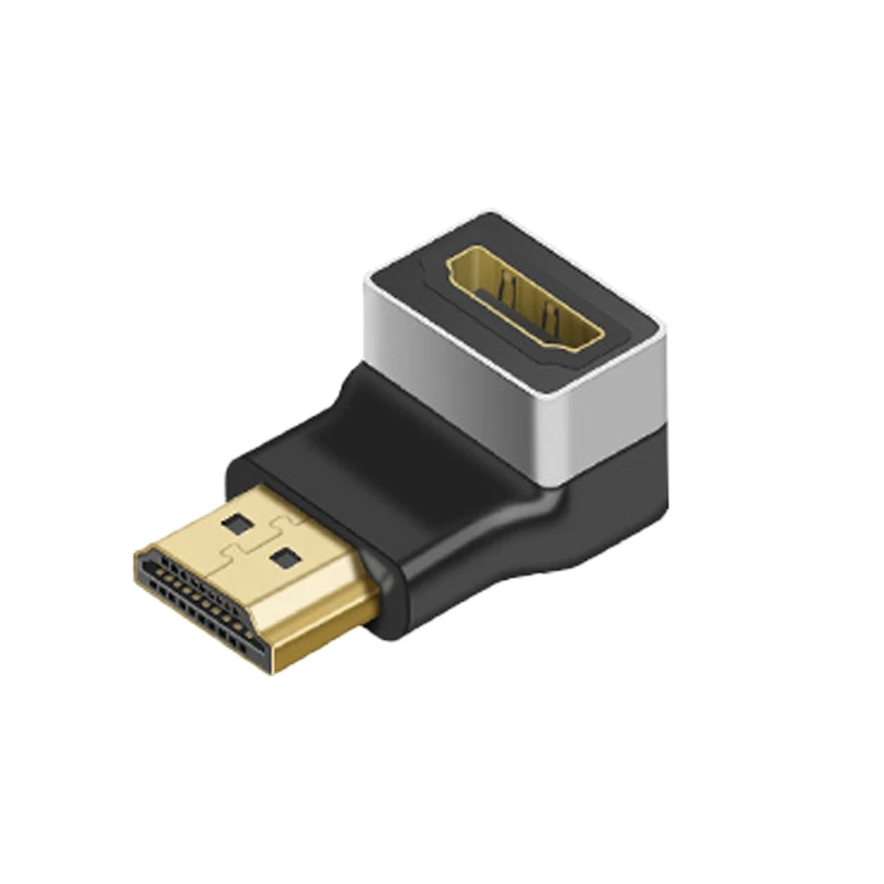 HDMI-Compatible Adapter 90 270 Degree Right Angle Male to Male Female Converter 4K HD Connector for HDTV PS4 Lptop TV Box HDMI