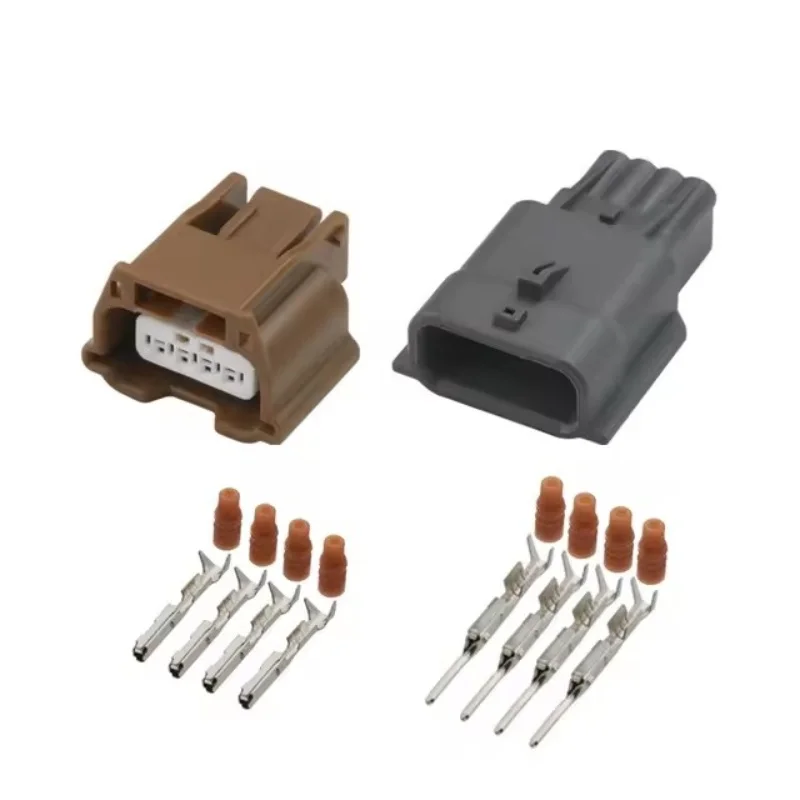 

1-20 Set 4Pin 0.6mmCollision Sensor Plug Automobile Solenoid Valve Connector Male Female Waterproof Socket for Nissan Subaru Car