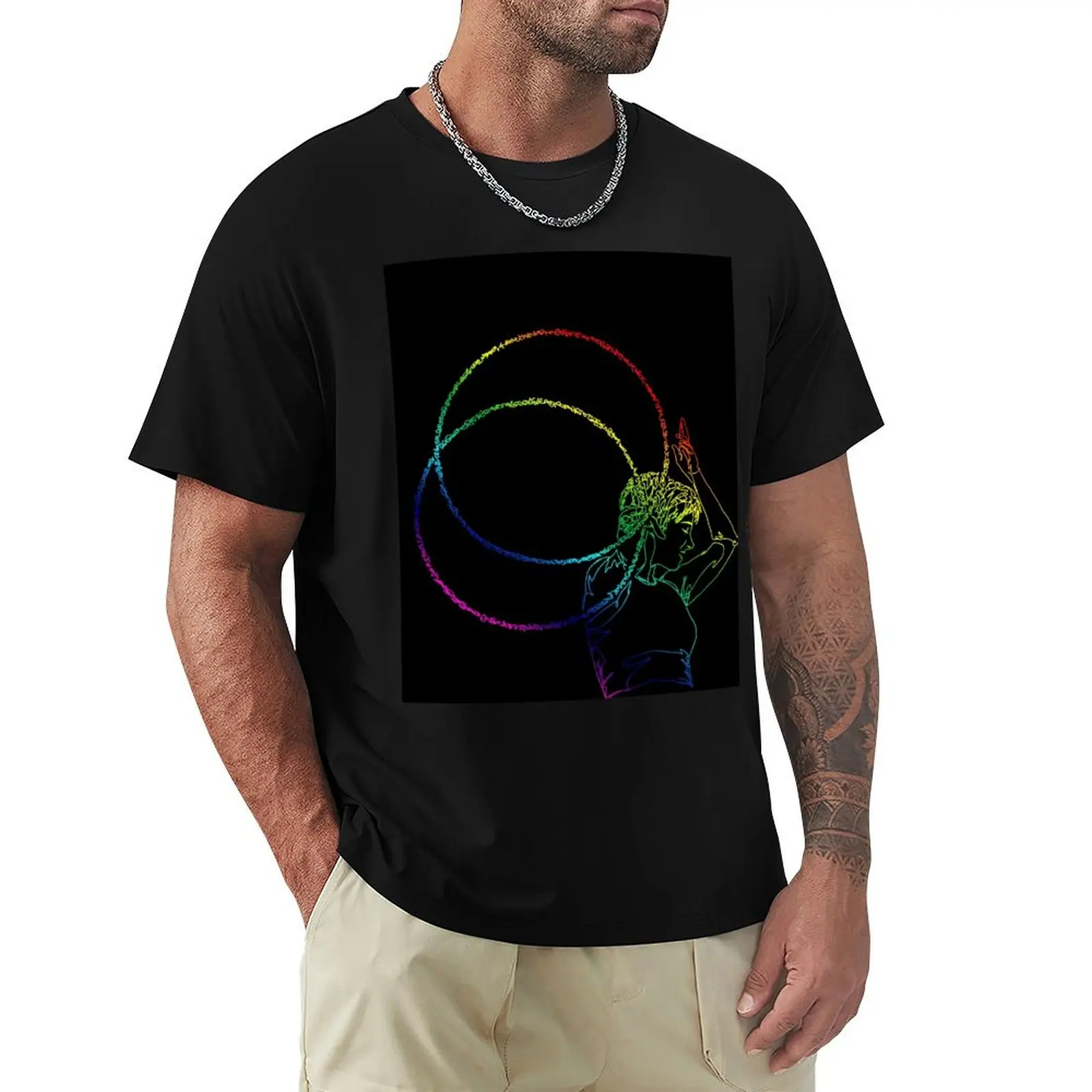 Two Hoops, Zero Worries (PRIDE Edition) T-Shirt Simple Graphic Design T-Shirt