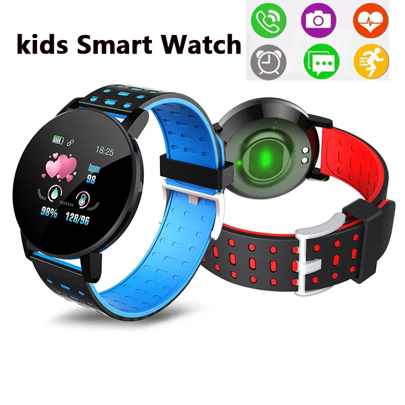 Sports Smart Watch Children's Led Digital Clock Waterproof Smartwatch Kids Heart Rate Monitor Fitness Tracker Watch Boy and Girl