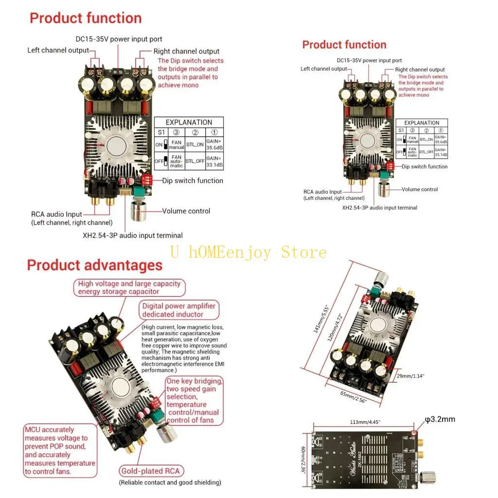 B0KF TDA7498 ZK-160… - image