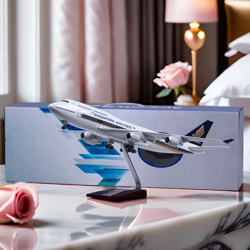 

1/160 Scale Diecast Resin Airbus A350/A380 Singapore Airplane Boeing B747 Model Concord Collection Decoration Display Toy Gifts