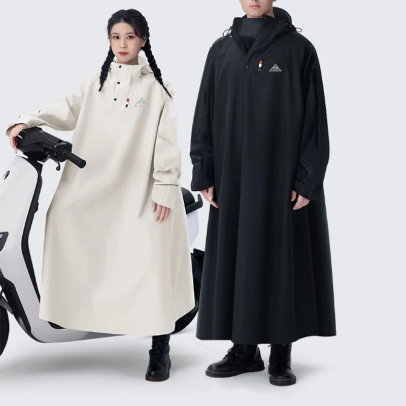 Thicken Oxford Waterproof Rain Gear Rain Poncho Long Raincoat Loose Oversized Hooded Rainwear Unisex Outdoor Fashion Rain Coat