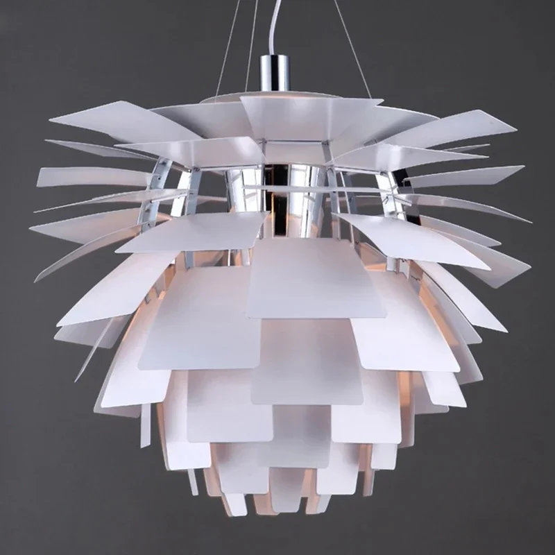 Modern Aluminum LED Pendant Lights Pinecone Hang Light  Suspension DecorHanging Lamps for Living Room Bedroom Cafe Luminaire