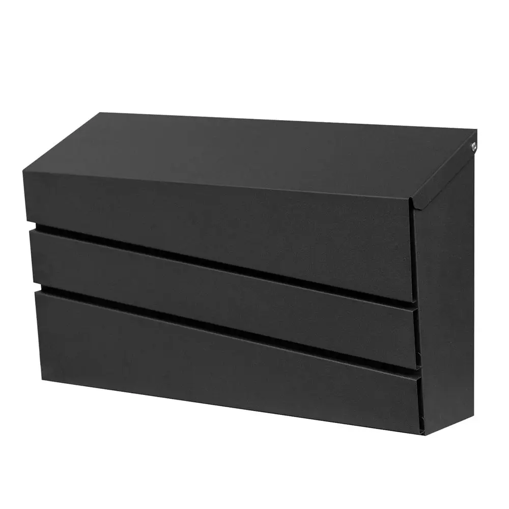 

Уличный почтовый ящик, устойчивый к ржавчине, настенный, из оцинкованной стали, современный, без ключа, с замком.