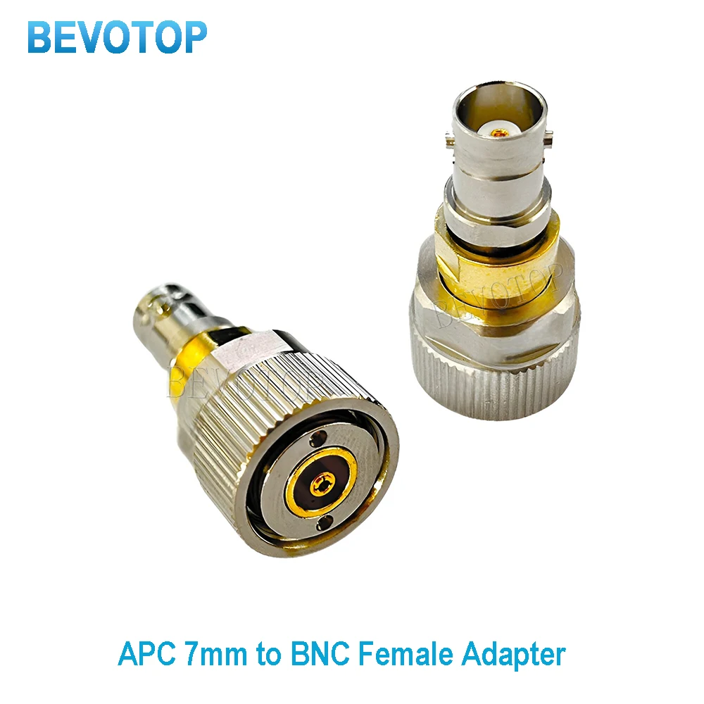 

1PCS APC 7mm to BNC Female Jack Straight Adaptor High-Quality 50 Ohm Gold/Nickel plated RF Converter Connector