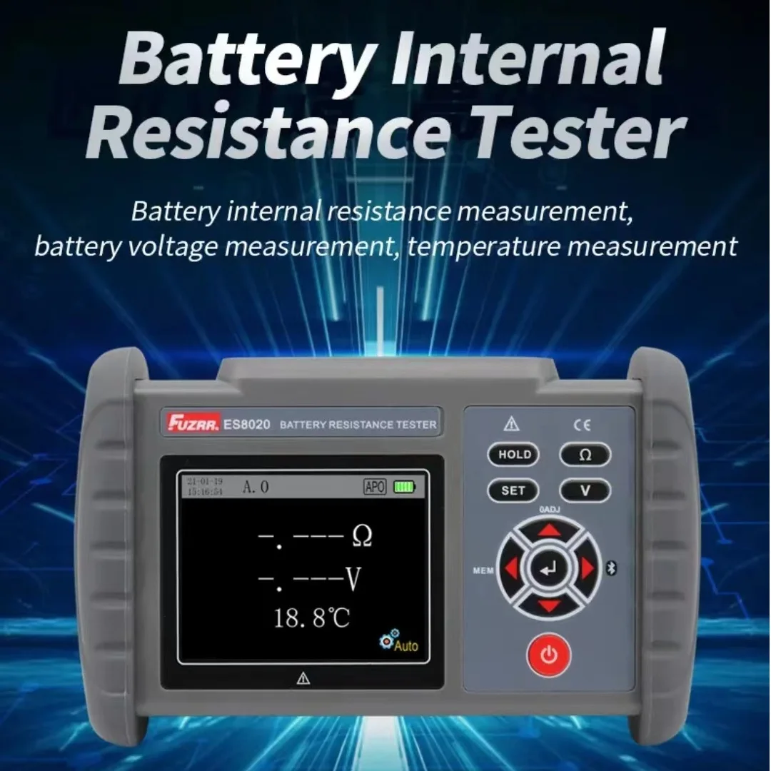 ES8020 Handheld Lead Acid Lithium Battery Resistance Inner Impedance Tester Internal Resistance Detector Battery Maintenance