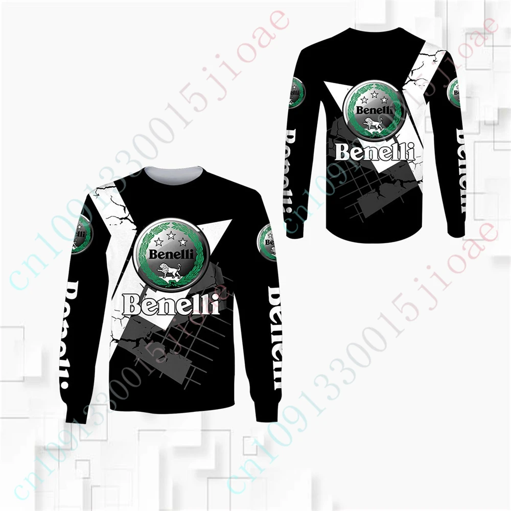 Benelli T Shirt For Men Women Unisex Clothing Luxury O Neck Long Sleeve Anime Sweatshirt Casual Oversized T-shirt Custom Logo