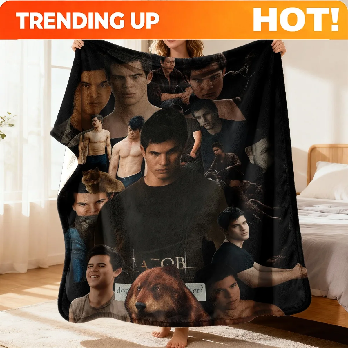 Customize The Jacobs Transformation Pattern Flannel Blanket Is a Stylish And Soft Addition to Your Living Room, Perfect As a Bir