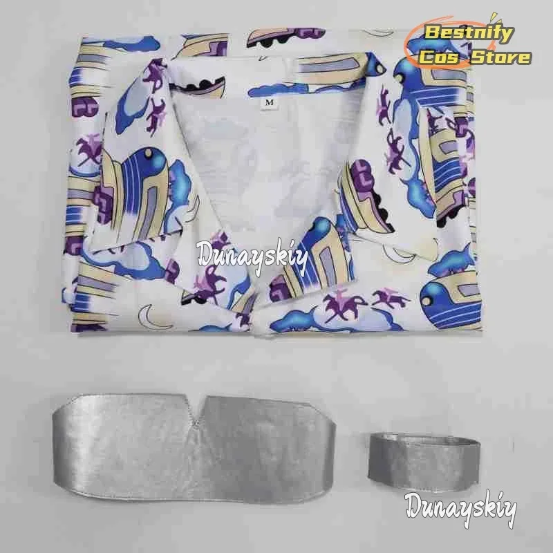 25COSDisguise Doc Brown تأثيري دور اللعب طباعة قميص 1985 فيلم الخلفي المستقبل الطبيب زي تمويه الرجال الخيال فستان بتصميم حالم حتى