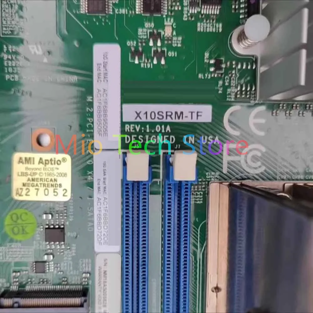 

Одноканальная серверная материнская плата X99 C612 M.2 X10SRM-TF