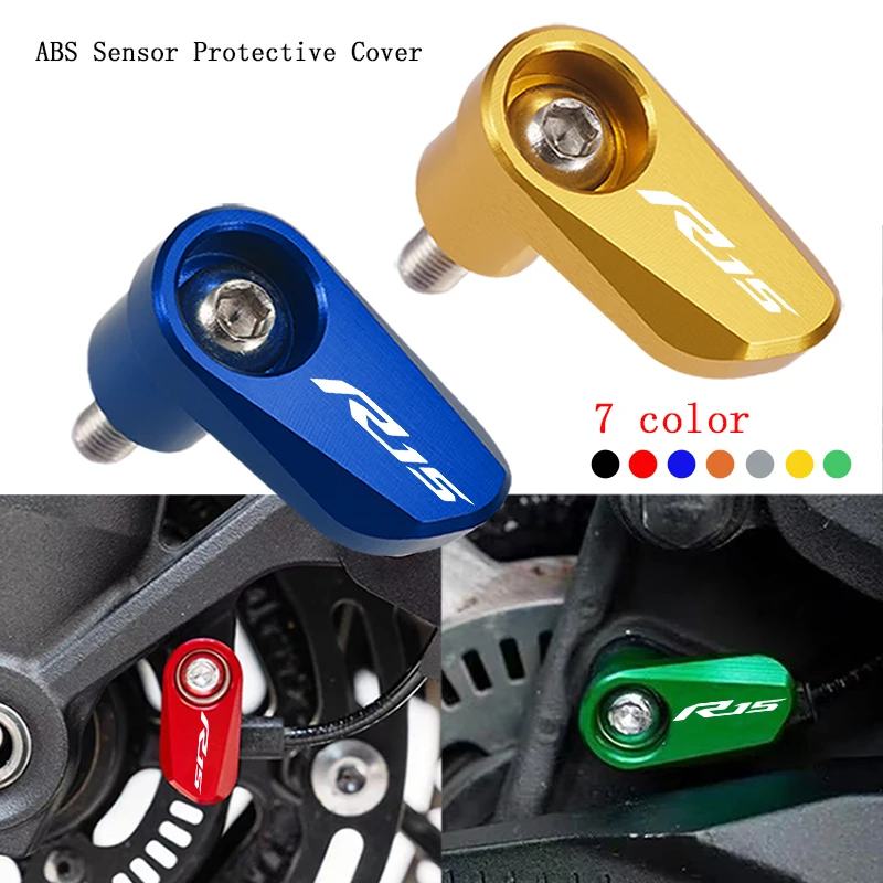 

Motorcycle CNC Aluminum Front Rear wheel ABS Sensor Guard Protection Accessories For YAMAHA YZF R15 YZFR15 R15 V3 YZF-R15