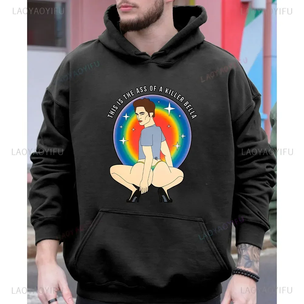 هذا هو الحمار من القاتل بيلا الخريف البلوز سترة الشفق ساغا الجرافيك مضحك هوديس الرجال النساء Harajuku رجل هودي