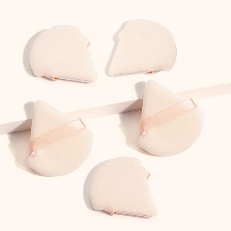 1-12 Pcs Triangle Powder Puff For Loose Powder Liquid Cosmetic Soft Plush Powder Puff Makeup Foundation Puff Makeup Tool