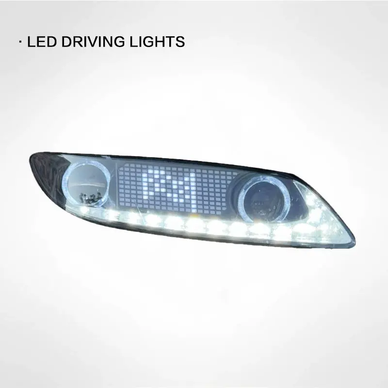 Car headlights for Mazda 6 LED Headlight Projector Lens 2003-2015 LED DRL Dynamic Signal Angel Eye Automotive Accessories